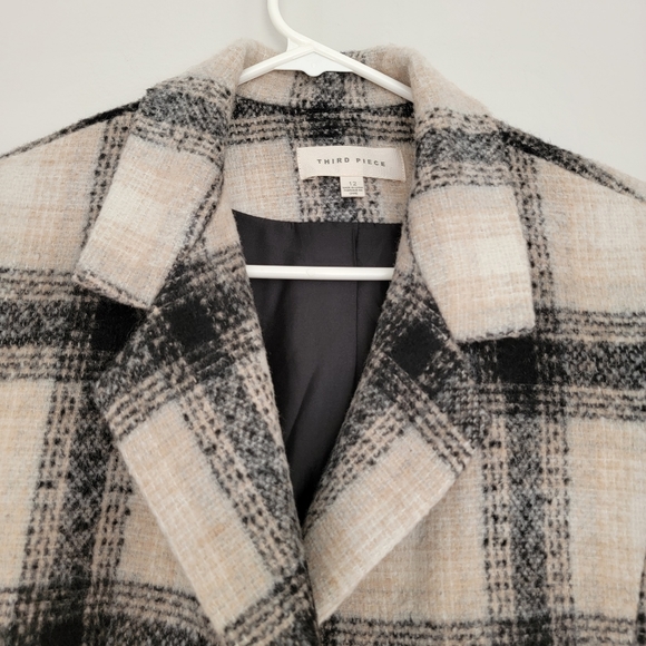 Anthropologie Third Piece Plaid Wool Blazer - Picture 5 of 12